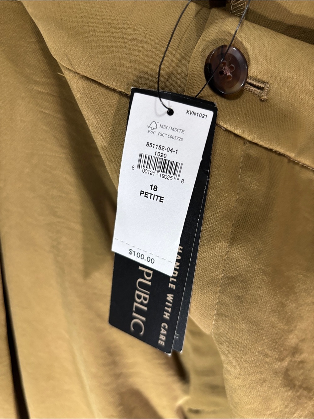 NWT Banana Republic Pleated Wide Leg Trousers Camel Tan 18 Petite Classic Career - Picture 4 of 9